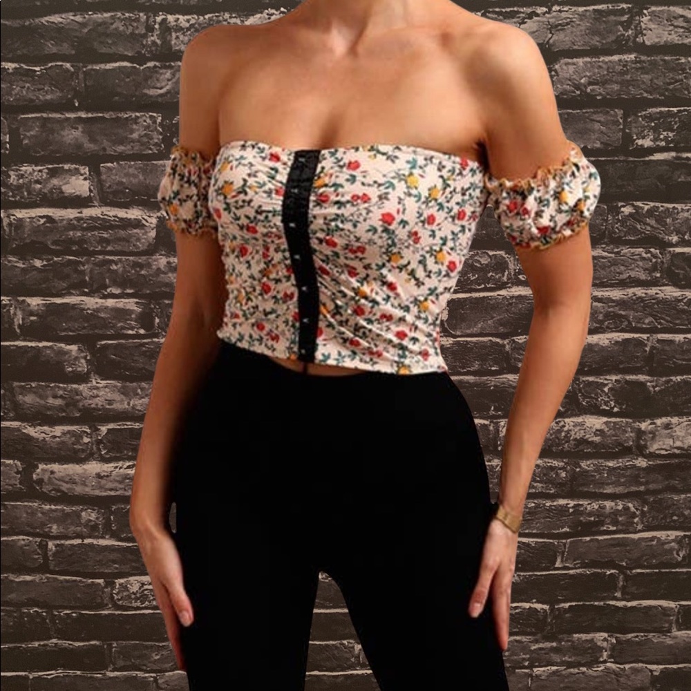 Off the shoulder crop top